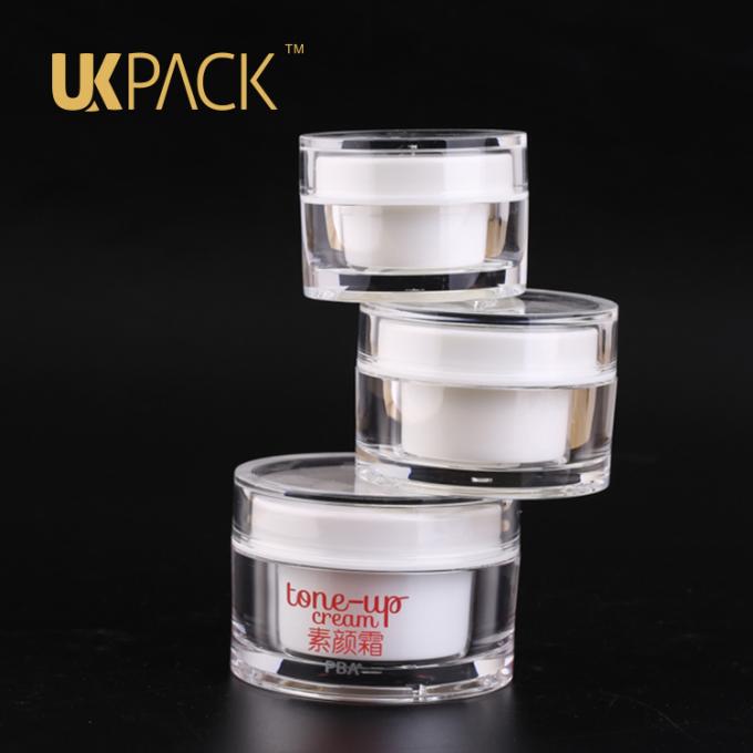 Pot de empaquetage de luxe personnel de crème de visage du lot d'entretien d'UKPACK PMMA