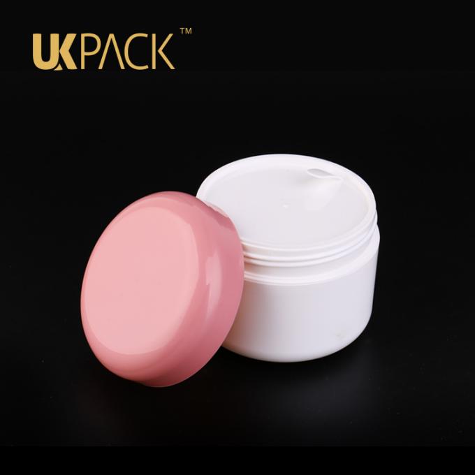 Grand emballage crème en plastique bon marché de pot de la capacité 100ml 200ml pour des cosmétiques