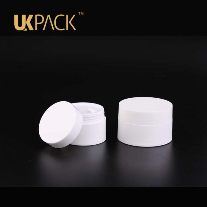 Pot crème acrylique blanc à la mode de vente chaud d'UKPACK pp 15ml/30ml