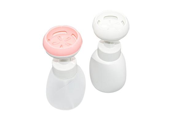 300ml  PP+HDPE Flower Shape Foam Pump Bottle Skin Care Packaging Hand Sanitizer Foaming Bottle UKF21