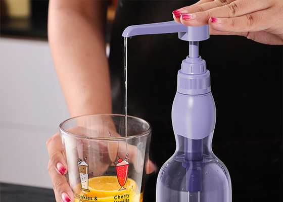 Round Push-Head Dispenser Pump For Food Syrup